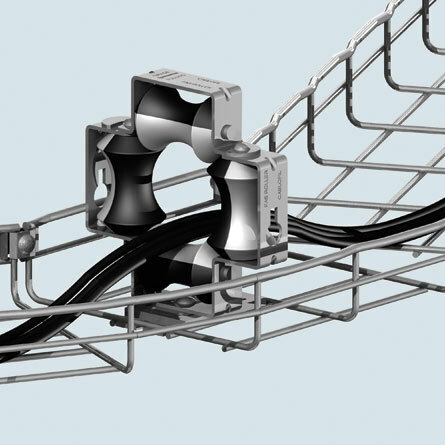 FASROLLERHD Heavy Duty FAS Roller, For Use With Wire Mesh Cable Tray, 120 in L x 6.16 in H, 1008 Carbon Steel