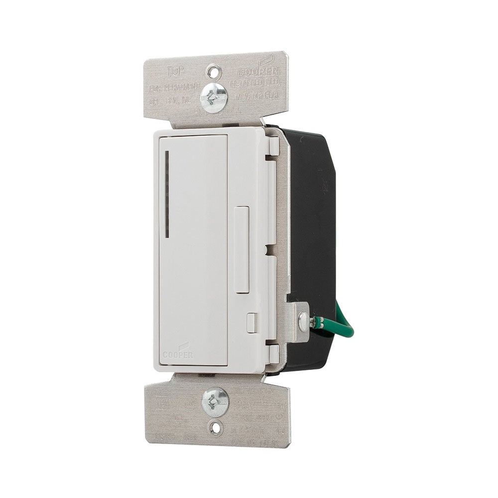 Eaton smart dimmer, Flush mounting, 120V, Wire leads, Maintained closure, Almond, ivory, white, 60 Hz, Dimmable LED/CFL, incandescent, halogen, magnetic low voltage, electronic low voltage, Single-pole, multi-location, 300W 730801
