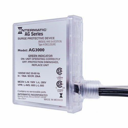 AG3000 Surge Protective Device, 120/240 V AC, 50/60 Hz, 3 Poles, 20 kA SCCR, 1 Phase