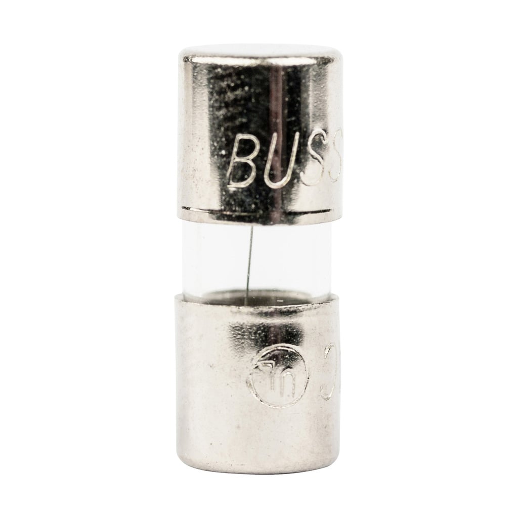 AGA-2 Small Dimension Fast Acting Fuse With Nickel Plated Brass End Caps, 2 A, 125 V AC, 200 A Interrupt, Cylindrical Body