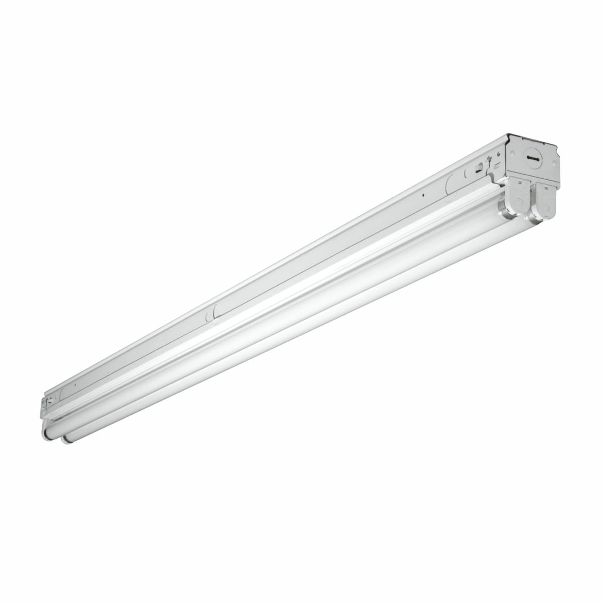 APS-NS132 Metalux Narrow AP Strip Light Fixture, (1) T8 Lamp, 32 W Fixture, 120/277 V AC, Baked White Enamel Housing
