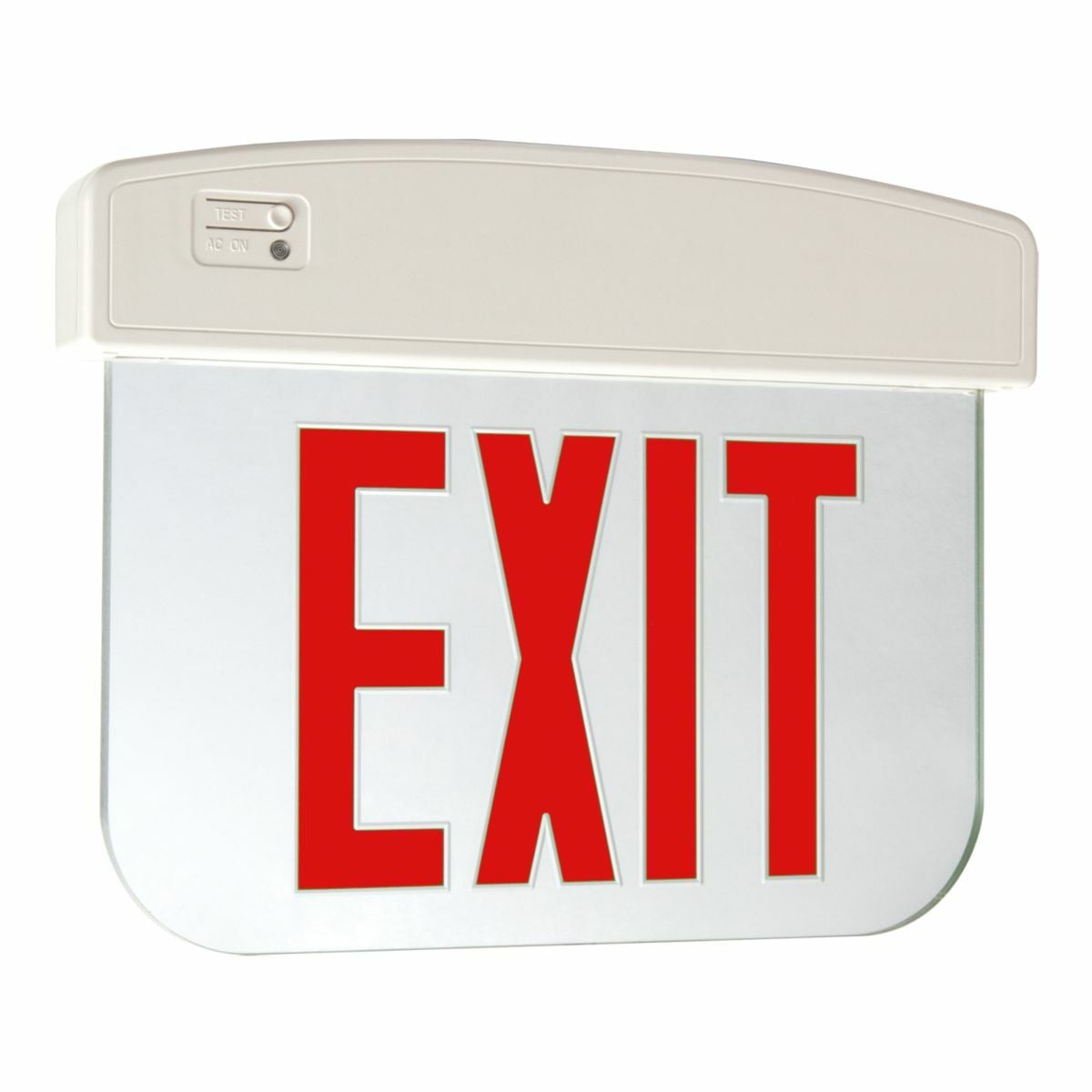 APXEL72R Sure-Lites Emergency Exit Sign, LED Lamp, 4.1 W Fixture, 120/277 V AC, Textured White Housing, EXIT Legend