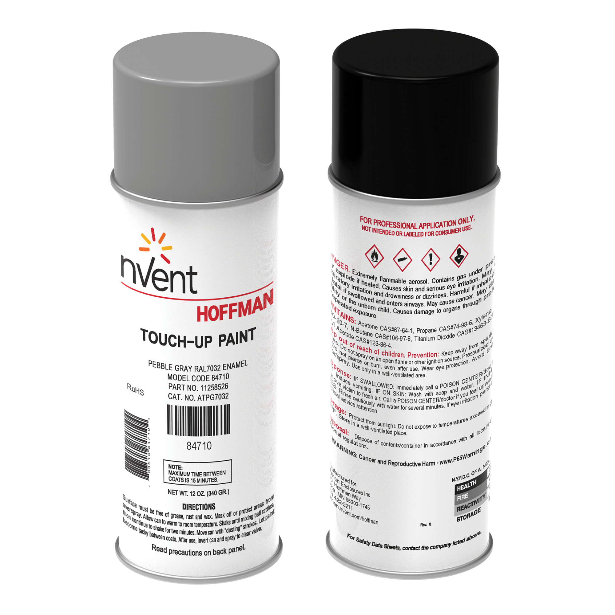 ATPPG A80 Touch-Up Paint, 12 oz Container, Liquid Spray Mist Form, Pebble Gray
