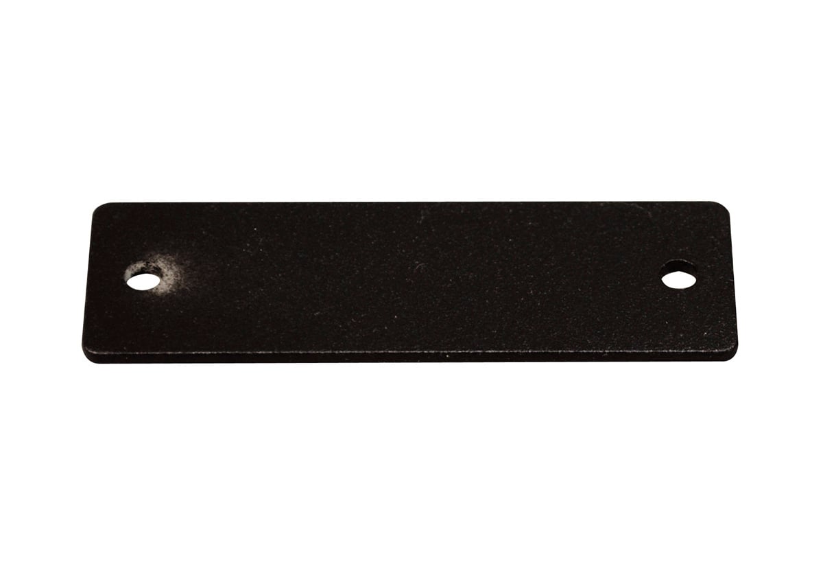 AVIP Series 1-Gang Blank Plate; Aluminum, Black, Unit Mount