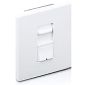 AWSMG-IDW Renoir Wide Wall Box Dimmer With Standard Heat Sink, 120 VAC, 16 A, 1 Pole, White