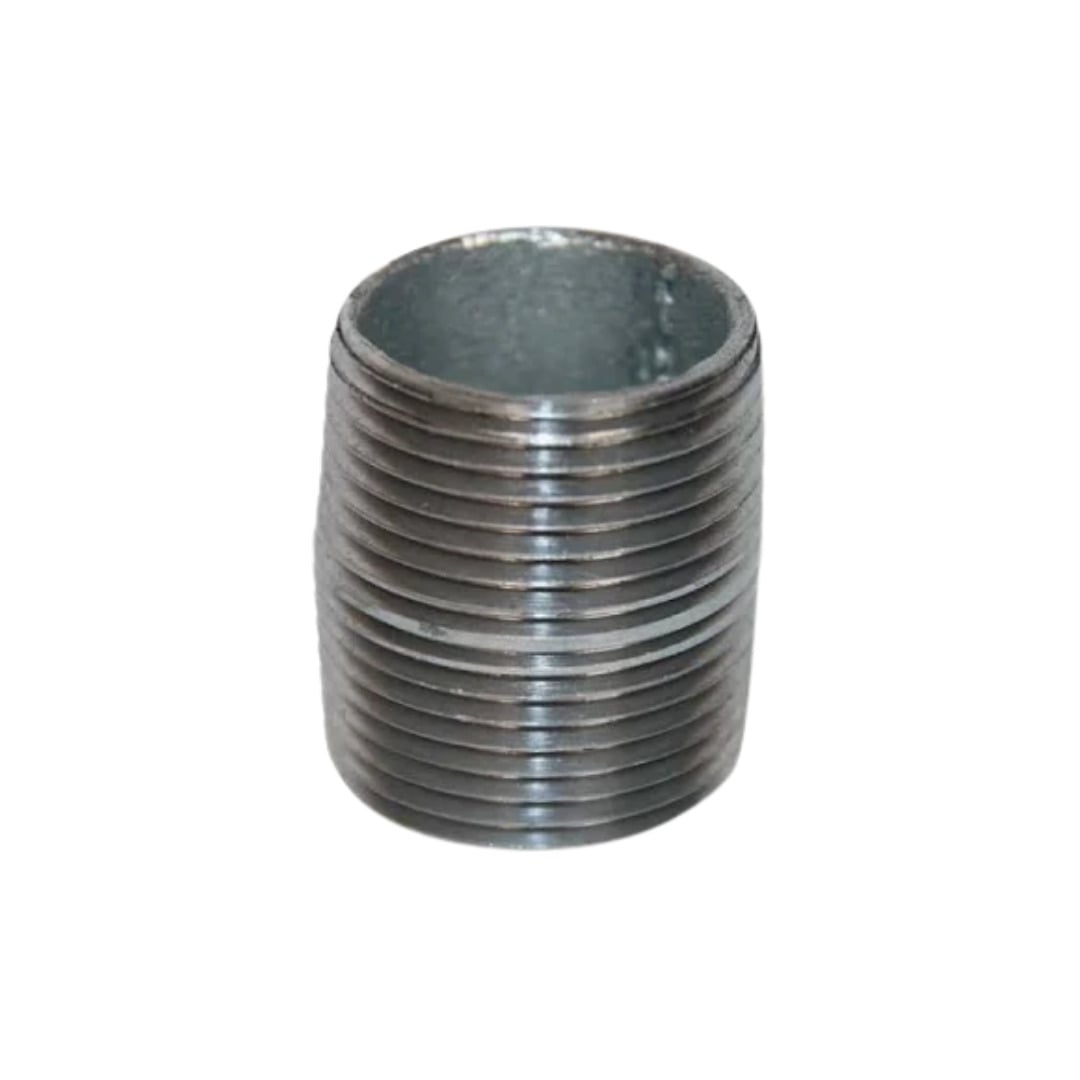 Rigid Conduit Nipple, 1/2 Inch Trade Size, Closed, Galvanized Steel