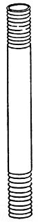 Rigid Conduit Nipple, 2-1/2 Inch Trade Size, 3-1/2 Inch Length, Galvanized