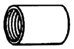 Aluminum Coupling, 2-1/2 Inch Trade Size