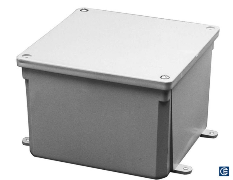 PVC Junction Box, 4 Inch Length x 4 Inch Width x 2 Inch Height