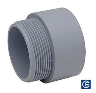 PVC Terminal Adapter, 3/4 Inch