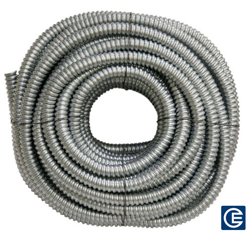 Flexible Metallic Conduit, 1 Inch Trade Size, Reduced Wall Aluminum, 50 Foot Coil