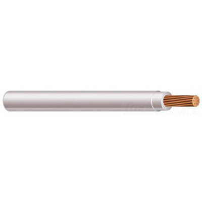 THHN Wire, 250 KCMIL, White, 37 Stranded, Copper Conductor, 1000 Foot Reel