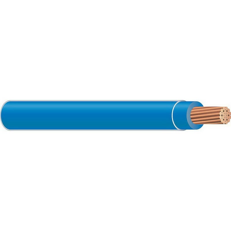 THHN Wire, 250 KCMIL, Blue, 37 Stranded, Copper Conductor, 1000 Foot Reel