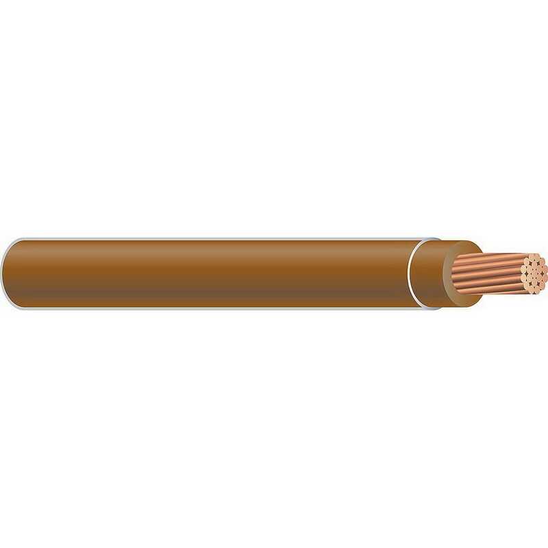 THHN Wire, 12 AWG, Tan, Solid, Copper Conductor, 500 Foot Reel