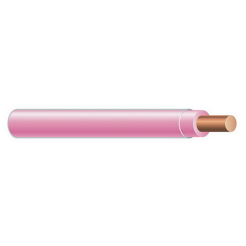 THHN Wire, 10 AWG, Pink, Solid, Copper Conductor, 500 Foot Reel