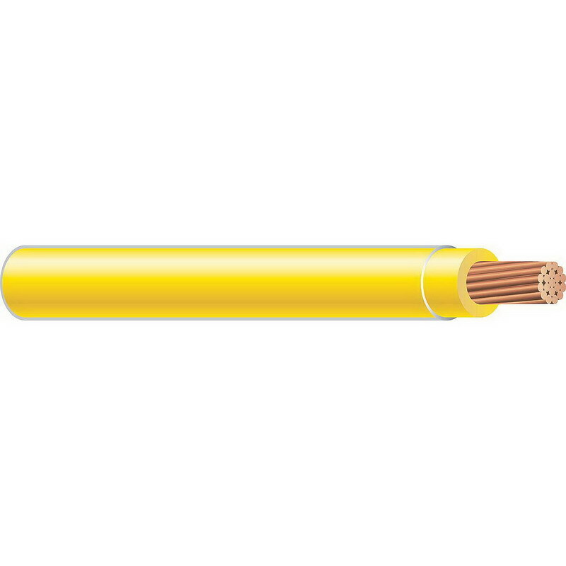 THHN Wire, 500 KCMIL, Yellow, 37 Stranded, Copper Conductor, 1000 Foot Reel