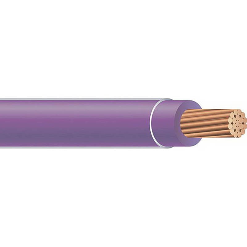 THHN Wire, 12 AWG, Purple, 19 Stranded, Copper Conductor, 500 Foot Reel