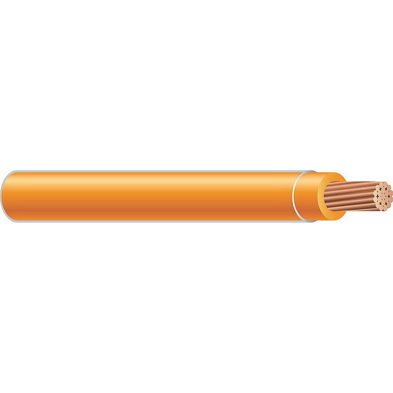 THHN Wire, 350 KCMIL, Orange, 37 Stranded, Copper Conductor, 1000 Foot Reel