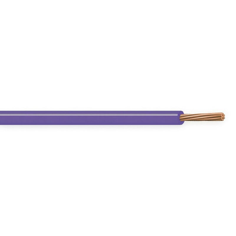XHHW Cable, 12 AWG, Purple, 7 Stranded, Copper Conductor, 500 Foot Reel