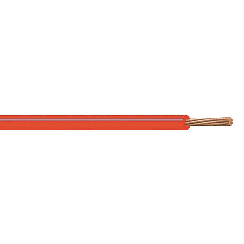 XHHW Cable, 8 AWG, Red, 7 Stranded, Copper Conductor, 1000 Foot Reel