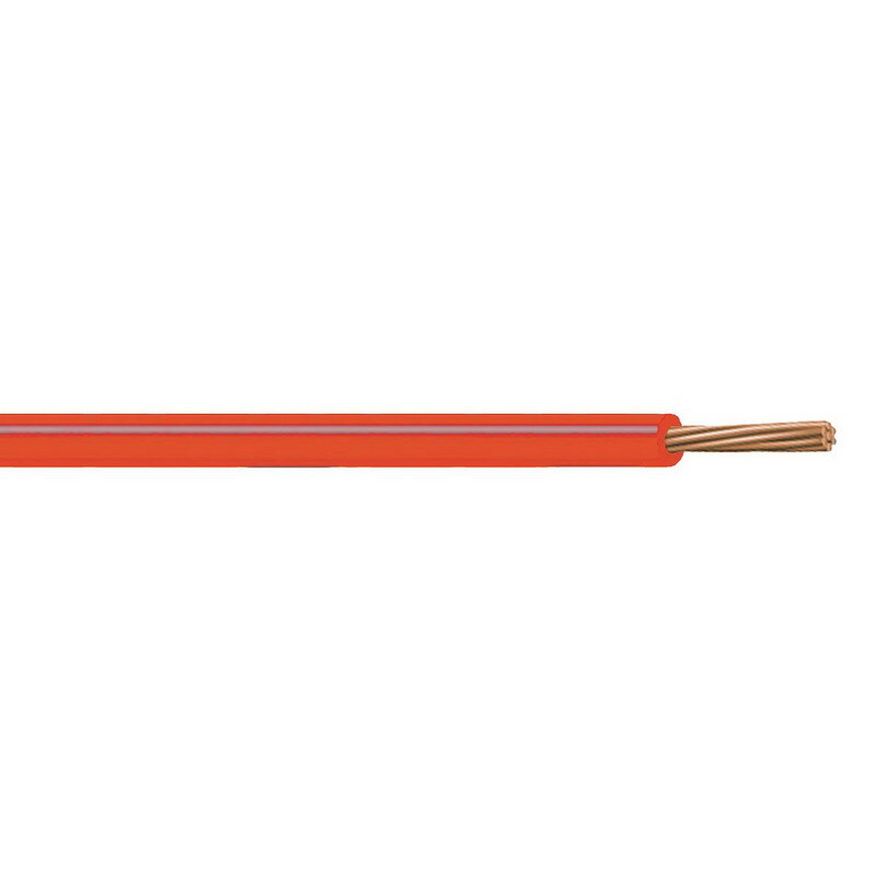 XHHW Cable, 8 AWG, Red, 7 Stranded, Copper Conductor, 5000 Foot Reel