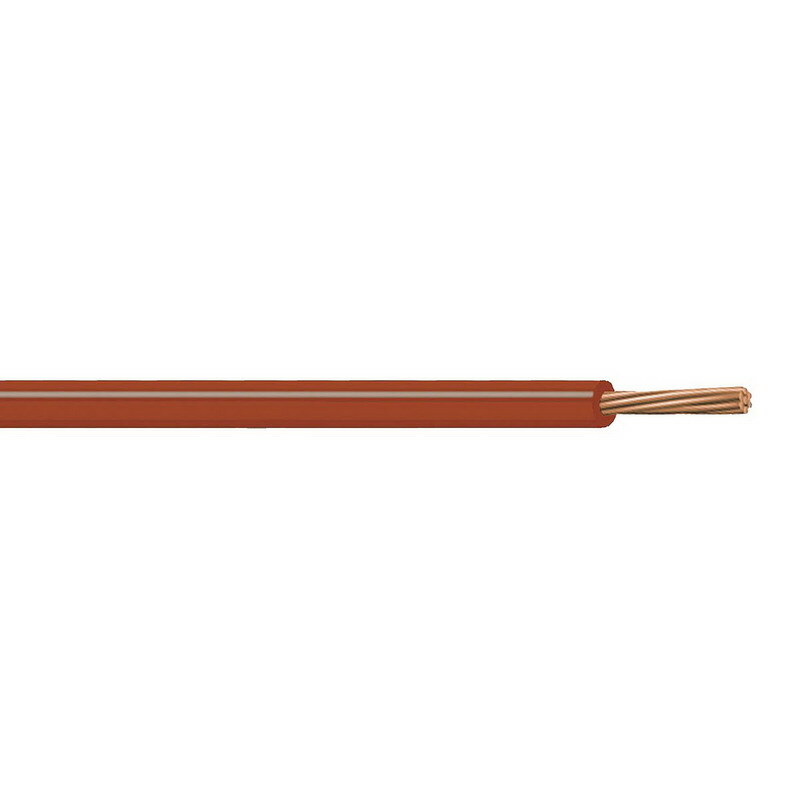 XHHW Cable, 8 AWG, Brown, 7 Stranded, Copper Conductor, 5000 Foot Reel