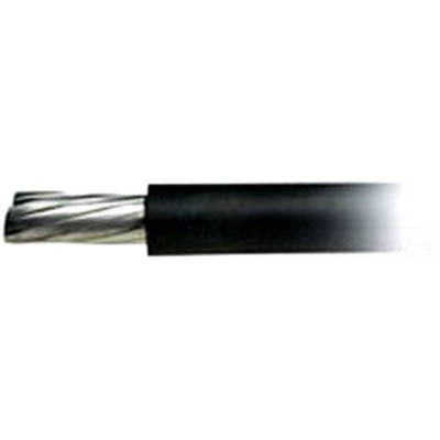 THHN Wire, 1 AWG, Black, Stranded, Aluminum Conductor, 500 Foot Reel