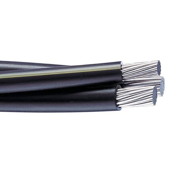 TRIPLEX Underground Residential Distribution (URD) Wire, Aluminum Conductor, 4/0-4/0-2/0, 1350-H19 Series, Sweetbriar, 1000 Foot Reel