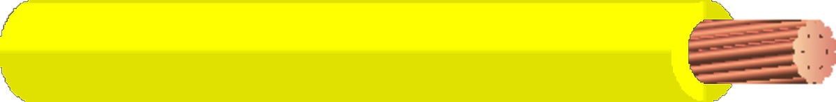Machine Tool Wire (MTW), 18 AWG, 2/64 Stranded Conductor, Yellow, 500 Foot Reel