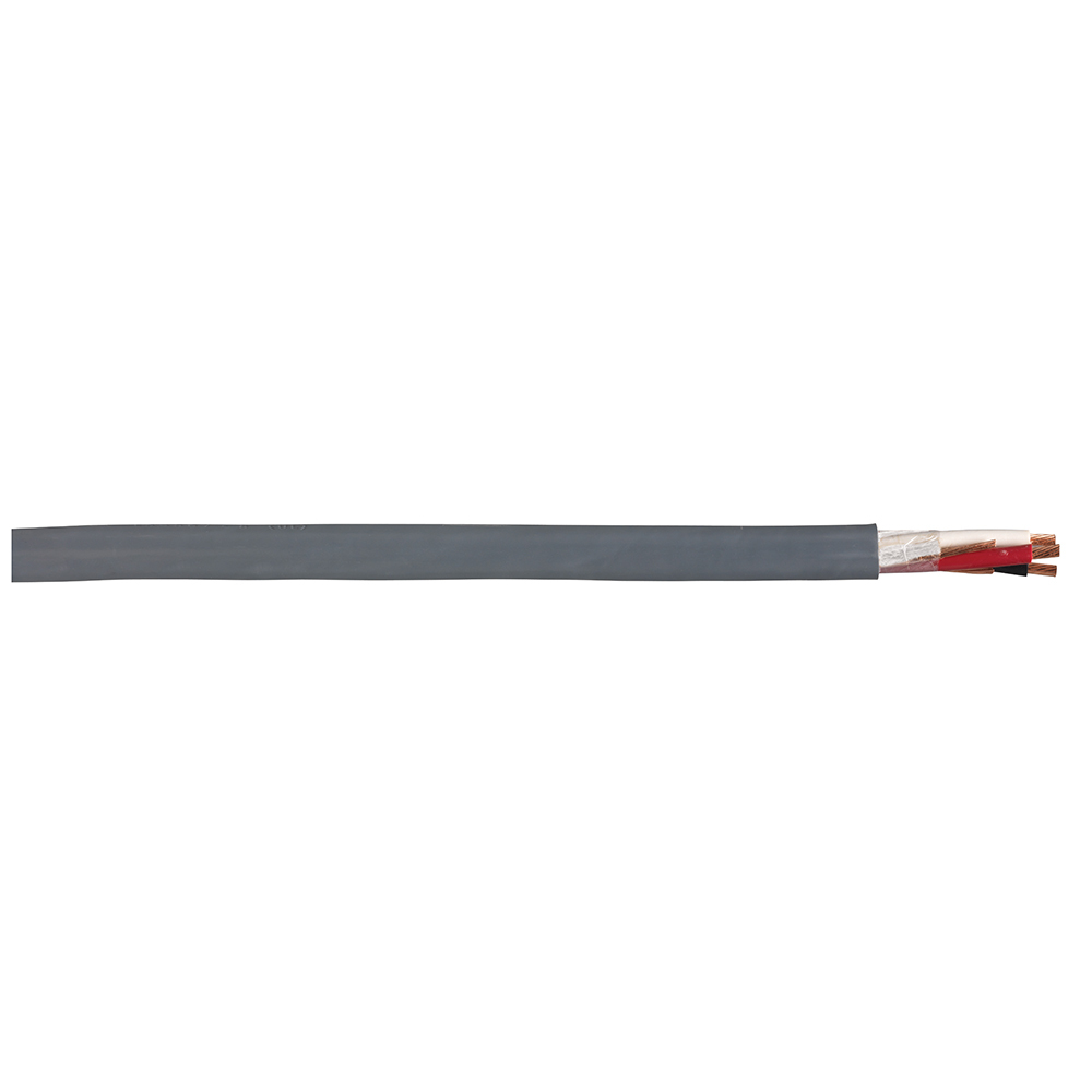 Copper Cable &Cord Bus Drop, 4 AWG, 3 Conductors, Gray, 250 Foot Coil
