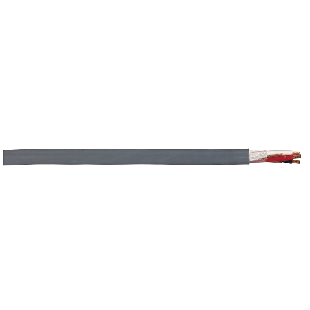 Copper Cable &Cord Bus Drop, 10 AWG, 3 Conductors, Gray, 250 Foot Coil