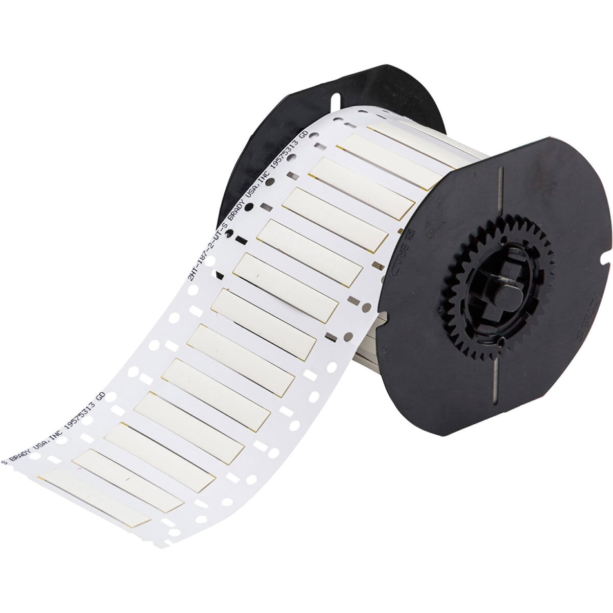 B33-187-2-342 PermaSleeve PS Series 1-Sided Heat Shrink Wire Marker Sleeve, 20 to 10 AWG Wire, 2 in L x 2 in W, B-342 Polyolefin