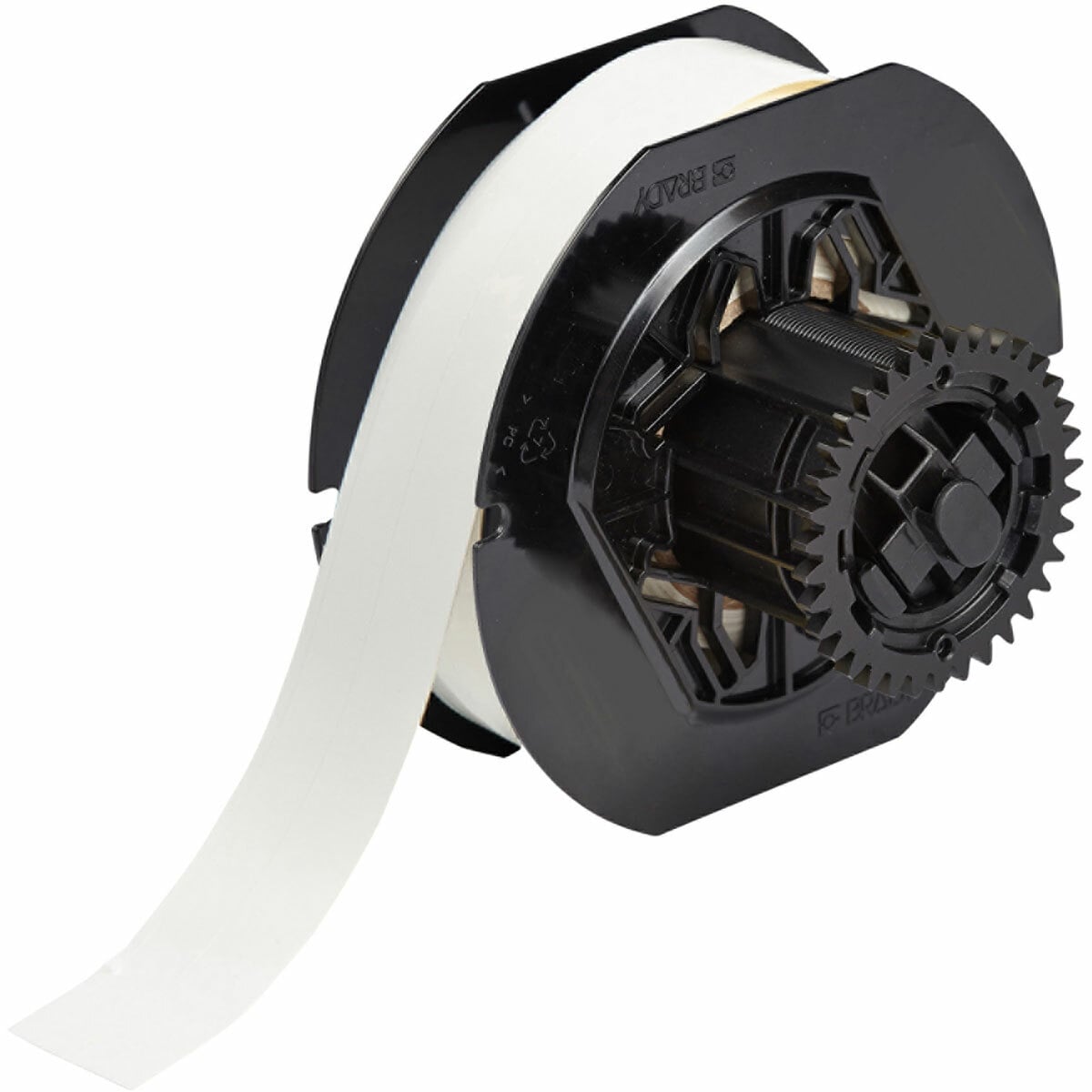B33C-375-498 CleanLift BBP33 Blank Flexible Repositionable Wire Marker Label, 85 ft L x 3/8 in W, White, B-498 Vinyl Coated Fabric