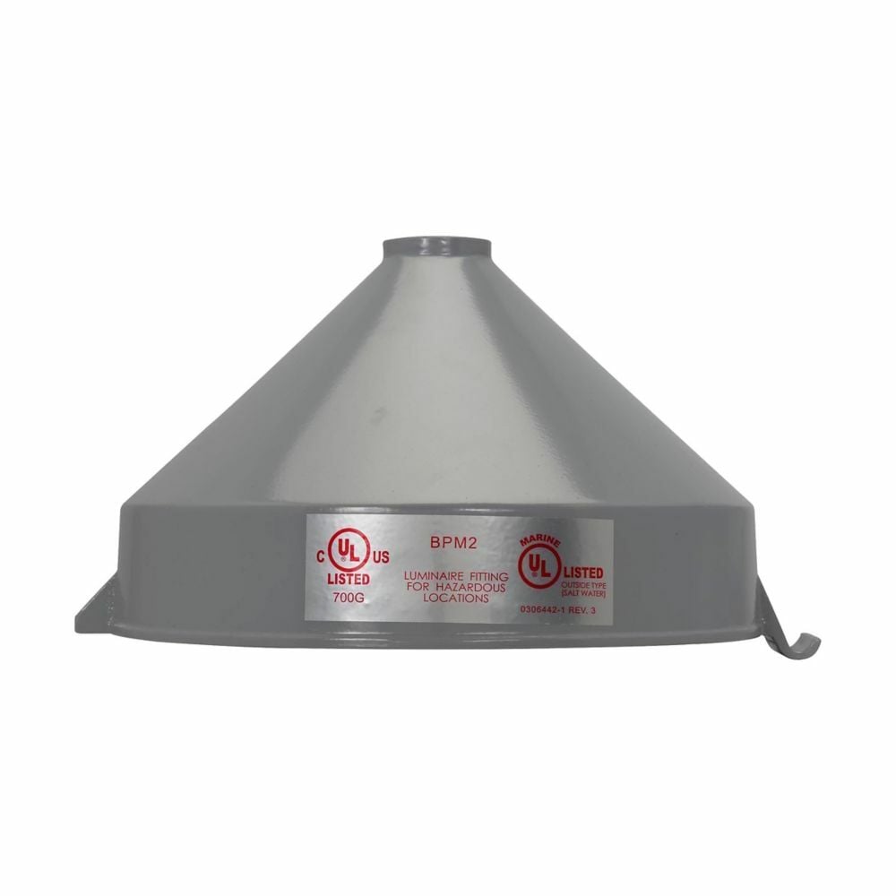 BPM3 Top Hat Cone Pendant Mount, For Use With Champ Pro PVMV Series LED Pendent Mount Luminaires, Aluminum