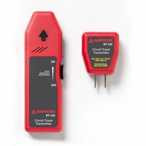BT-120 Circuit Breaker Tracer, 90 to 120 V AC/50 to 60 Hz Measuring, 9 VDC Alkaline Battery