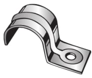 Jiffy Clip, One Hole Strap, Fits BX 12-3, 10-2, 10-3, 1/4" Pipe or Rigid/IMC Conduit, SER 8 & 1/2" Tubing, Pre-Galvanized