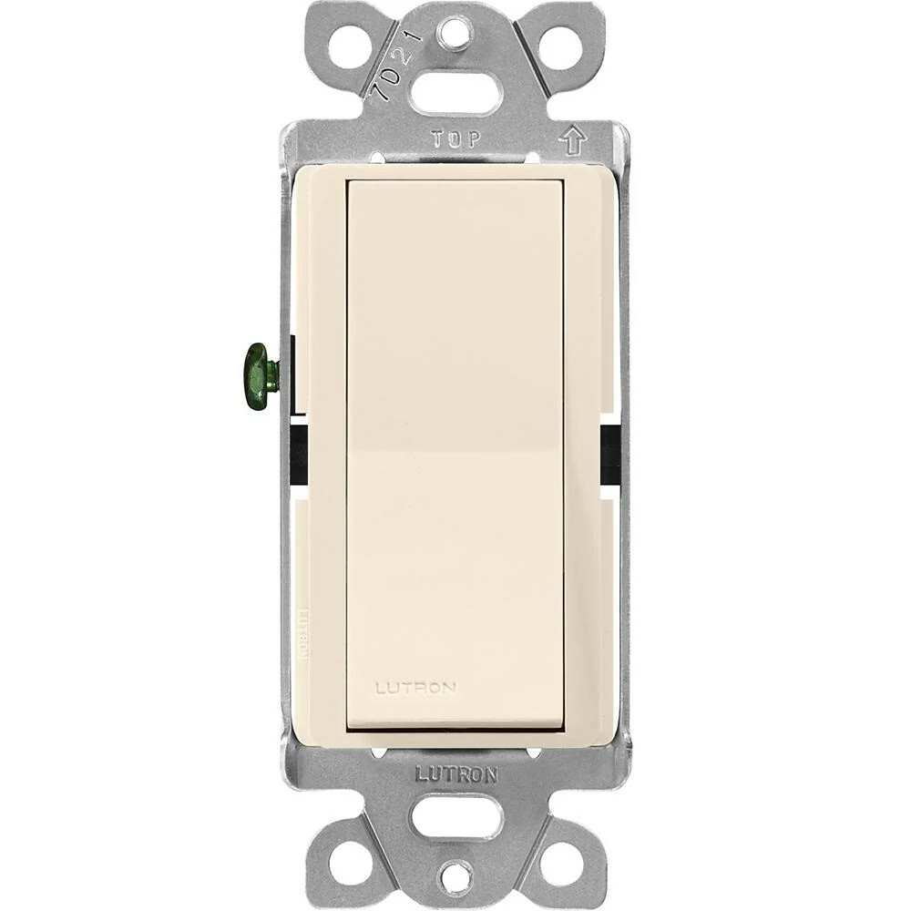 CA-3PS-LA Claro On/Off Rocker Switch, 1 Pole/3-Way, 15 Amp, Gloss, Light Almond