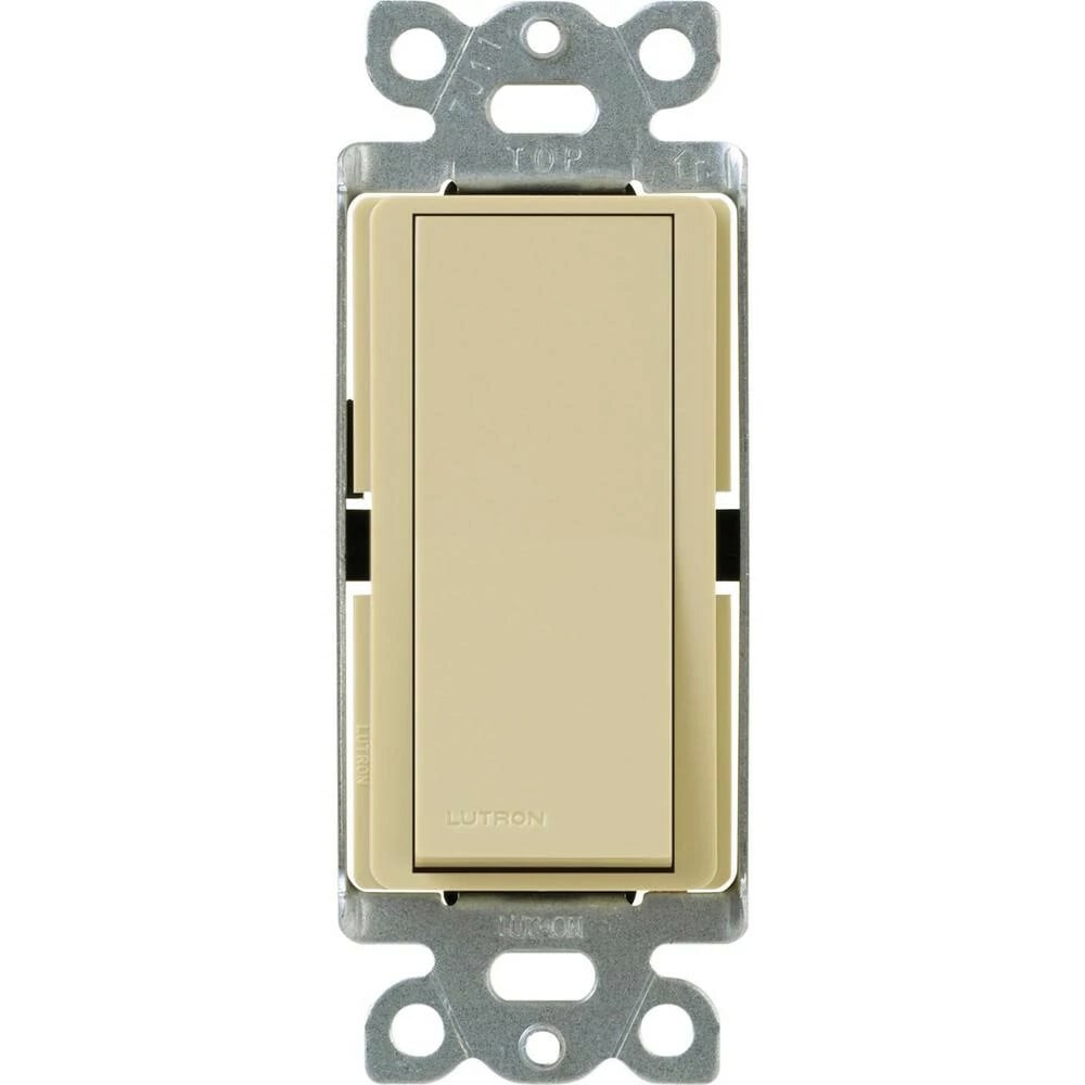 CA-4PS-IV Claro On/Off Rocker Switch, 4-Way, 15 Amp, Gloss, Ivory