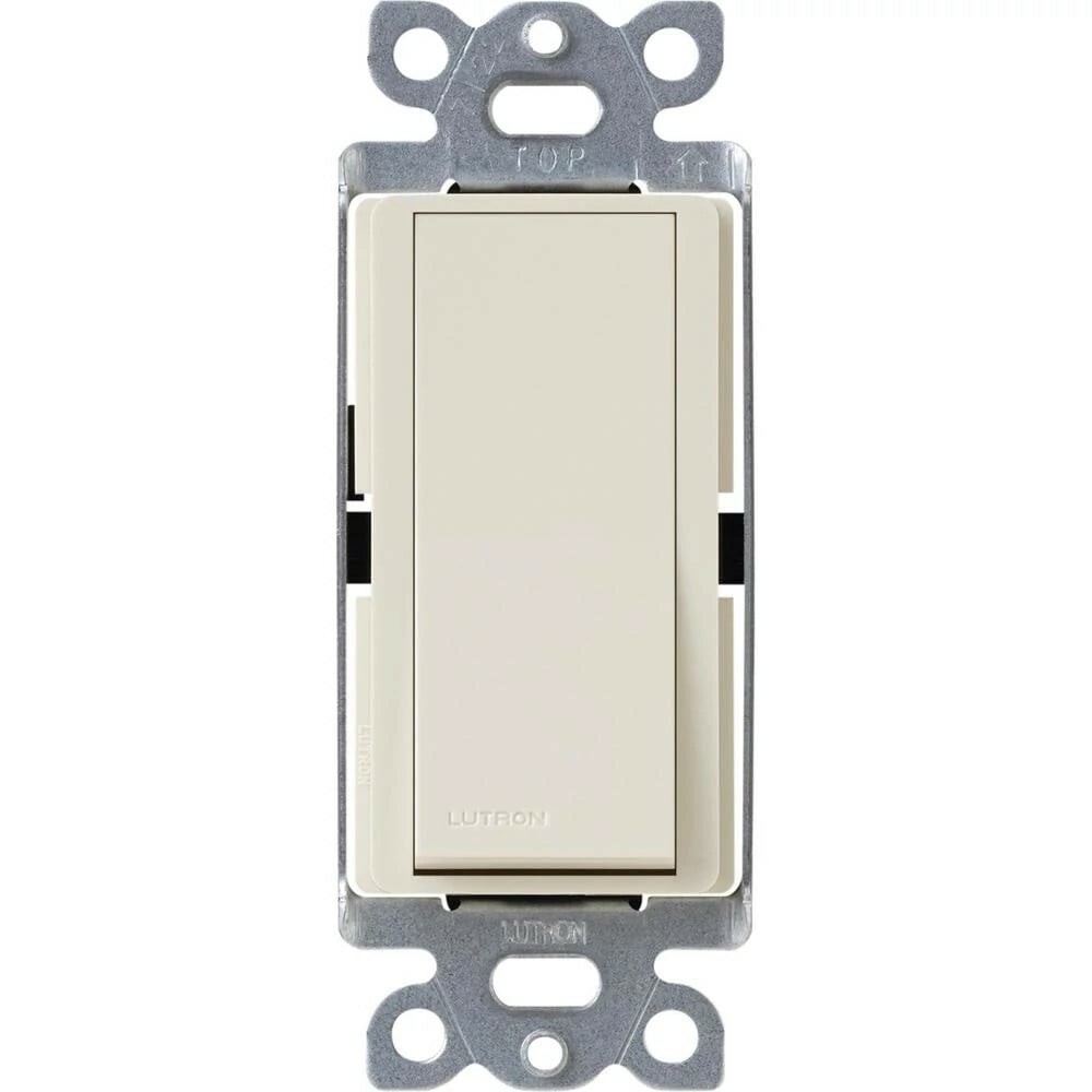 CA-4PS-LA Claro On/Off Rocker Switch, 4-Way, 15 Amp, Gloss, Light Almond