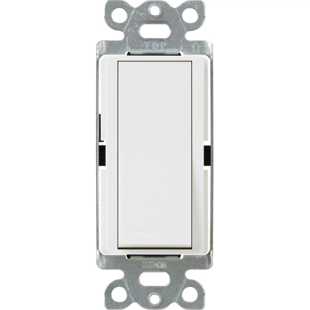 CA-4PS-WH Claro On/Off Rocker Switch, 4-Way, 15 Amp, Gloss, White
