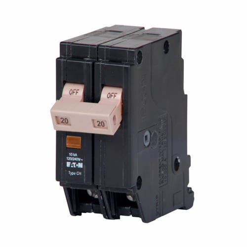 CHF220ST Miniature Circuit Breaker, 20 Amp, 2 Pole, 120/240V