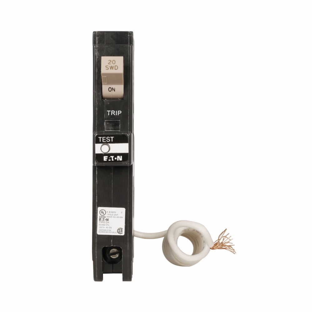 CHFGF115 Miniature Circuit Breaker, 15 Amp, 1 Pole, 120/240V
