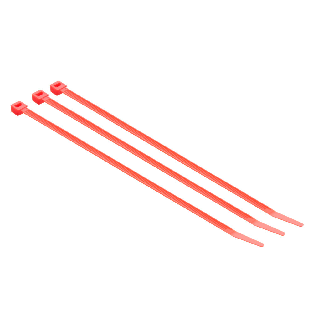 7010400149 Cable Tie, 7.6 in L x 0.142 in W x 1.87 in THK, Nylon 6/6, Red