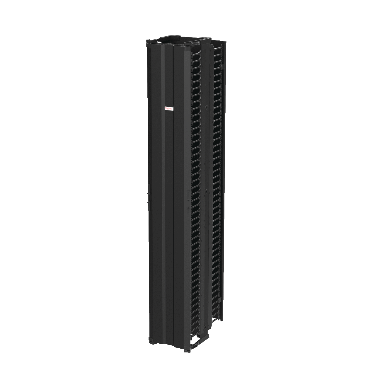 DV12DF7 CableTek DOFRY 2-Sided Vertical Cable Manager, 84 in H x 13-1/4 in W x 21.2 in D, Aluminum, Black