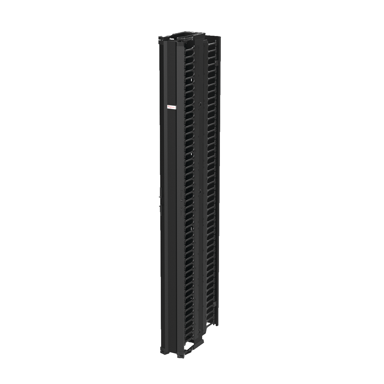 DV6DF7 CableTek DOFRY 2-Sided Vertical Cable Manager, 84 in H x 21.2 in W x 7-1/4 in D, Aluminum, Black