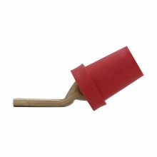 E1016-590 1-Pole Female Connector Accessory, Rubber/Thermoplastic Elastomer, Brown