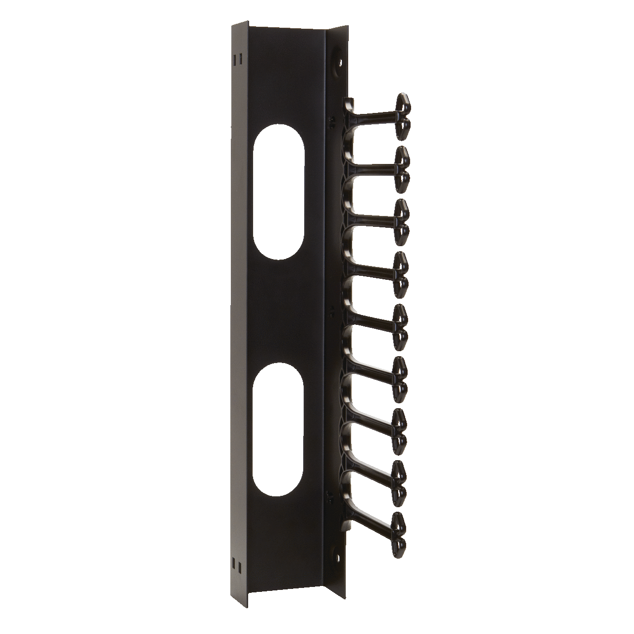 E19C20U DOFRW Vertical Cable Manager, 28.66 in H x 4.13 in W x 8.19 in D, Steel, Black