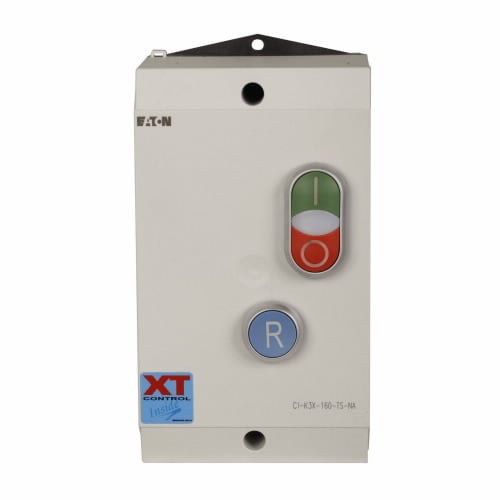 ECX09B5ABA-R63/B XT Series Non-Combination Non-Reversing IEC Electronic Motor Enclosed Starter, 120 V AC V Coil, NEMA 4X/IP66 Enclosure