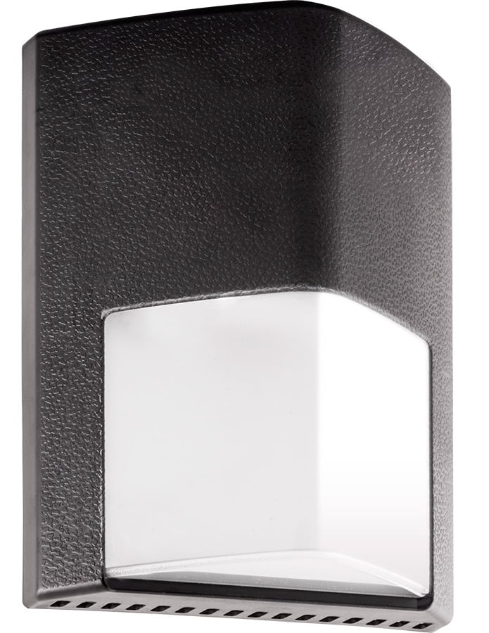 ENTRA12 ENTRA Low Profile Wallpack,) LED Lamp, 14 W Fixture, 120/208/240/277 V AC, Bronze Housing