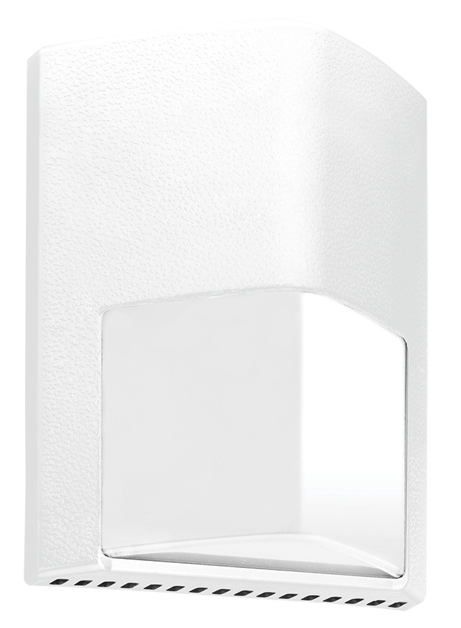 ENTRA12W/PC Doorway Light With 120 V AC Button Photocell,) LED Lamp, 14 W Fixture, 120 V AC, White Housing